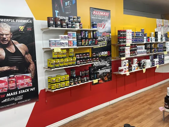 Protein and mass-gainer display at Muscle Depot